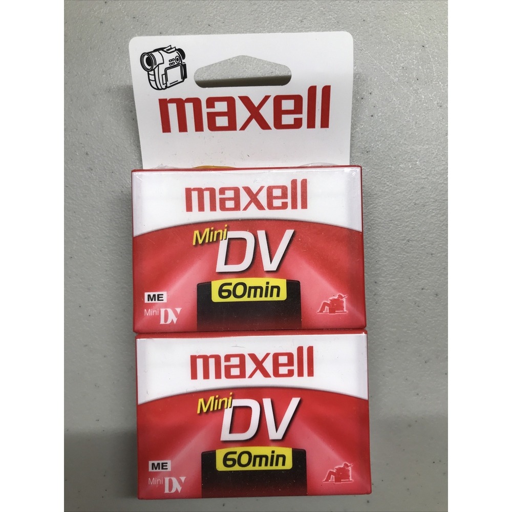 2 Maxell DVM60 ME Mini DV 60 Min Blank Digital Video Cassette Tapes  NEW SEALED